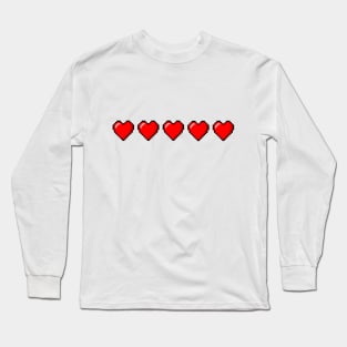 pixel hearts Long Sleeve T-Shirt